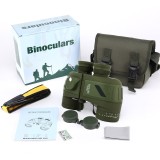 Cumpara ieftin Binoclu marin Apexel 10X50, pentru vanatoare, sporturi nautice, activitati in aer liber, camp vizual 1000 metri, culoarea verde army
