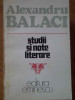 Studii Si Note Literare - Al. Balaci ,304522, eminescu