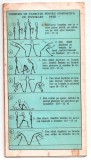 pliant ghid brosura veche vintage comunista elevi si eleve acordati zilnic 10 minute pentru dezvoltarea voastra fizica
