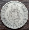 (A699) MONEDA DIN ARGINT UNGARIA - 1 FORINT 1883 KB, FRANZ JOSEPH, MAI RARA, Europa