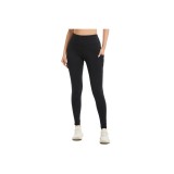 Femei pantaloni sport cu talie &icirc;naltă cu buzunar opaci elastici &ndash; Negru S-L(M)