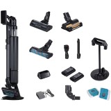 Aspirator vertical 2in1 Samsung Bespoke AI Jet Ultra VS90F40DEK/WA, Putere aspirare 400 W, Curatare cu AI, Aspirare ciclonica, Recipient 0.5 l, Autono