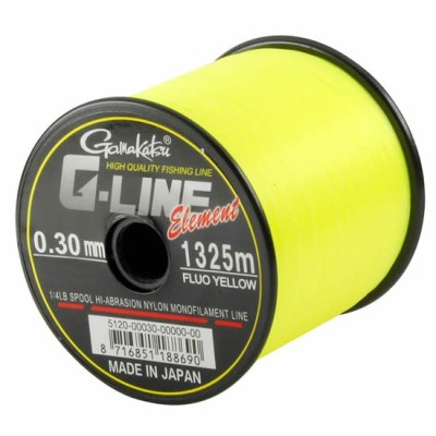 Fir Monofilament Gamakatsu G-Line Element Yellow 0.28mm/1490m/5.7kg foto