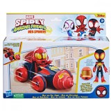 Set figurina cu vehicul, Spidey, Miles cu Drill Spinner, F72535