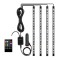 Set 4 benzi LED auto, RGB, telecomanda, 18 LED/banda