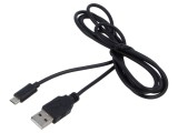 Cablu USB 2.0 A-B 1,4m negru PVC 60W 2,4A