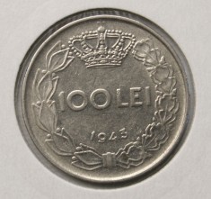 100 LEI 1943 . CU RIDURI . foto