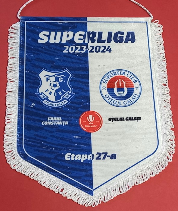 Fanion (protocol) meci fotbal FARUL CONSTANTA - OTELUL GALATI (24.02.2024)
