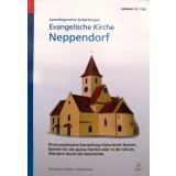 Bastelbogen Evangeliche Kirche Neppendorf M 1:160