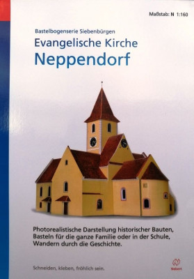 Bastelbogen Evangeliche Kirche Neppendorf M 1:160 foto