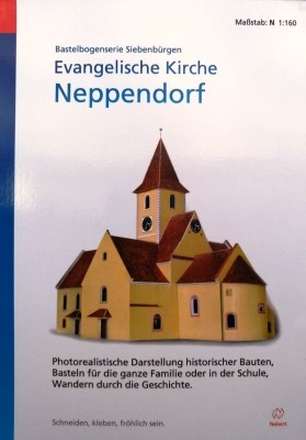 Bastelbogen Evangeliche Kirche Neppendorf M 1:160 foto