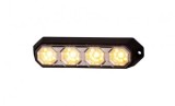 Stroboscop Auto Profesional 4 LED HorPol Polonia 12V/24V, Omologat E9, Rezistent Apa/Praf, Jocuri Lumini