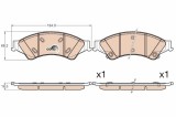 Set placute frana fata TRW GDB2005