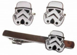 Set ac cravata si butoni Star Wars Storm Trooper + ambalaj cadou
