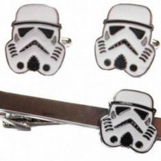 Set ac cravata si butoni Star Wars Storm Trooper + ambalaj cadou