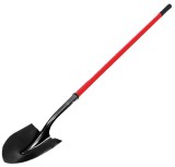 Cumpara ieftin Lopata semirotunda cu coada din fibra, 310 x 215 mm, lungime totala 1.5 m