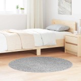 Covor shaggy cu spate din latex Gri &oslash;120 cm