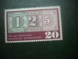 HOPCT TIMBRE MNH 880 PRIMUL TIMBRU 125 ANI 1965- 1 VAL GERMANIA, Nestampilat