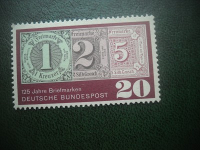 HOPCT TIMBRE MNH 880 PRIMUL TIMBRU 125 ANI 1965- 1 VAL GERMANIA foto