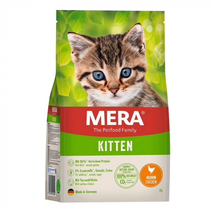 Hrana Uscata pentru Pisici Mera Kitten cu Pui, 2 Kg