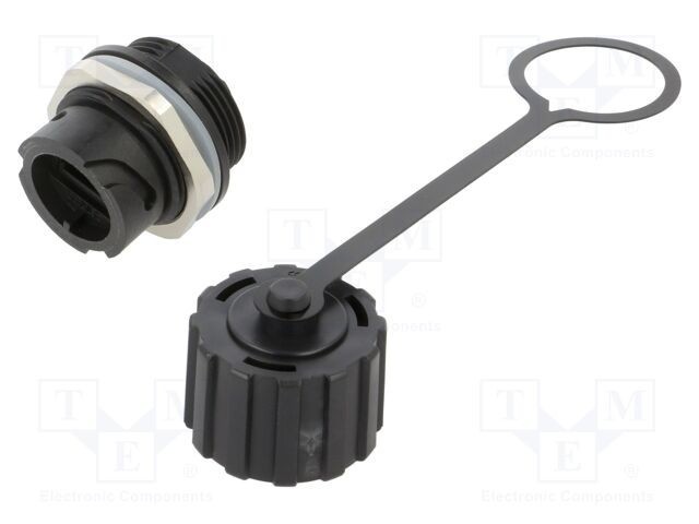 CONEC Einbausteckverbinder Cat. 5e Plastik Negru Inline-Kupplung
