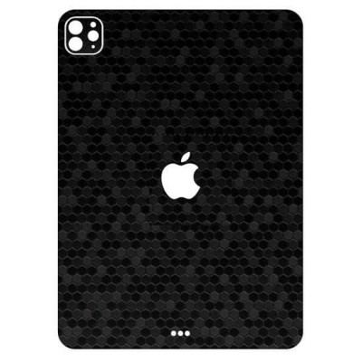 Folie Skin Compatibila cu Apple iPad Pro 12.9 (2020) - ApcGsm Wraps HoneyComb Black foto