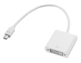 Adaptor mini DVI tata la DVI-I Mama, Active, FHD, 10cm, compatibil Apple iMac Macbook Pro, cablu convertor miniDVI la dvi analog 24+4 pini