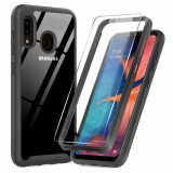 Husa pentru Samsung Galaxy A20e + Folie - Techsuit Defense360 Pro - Black