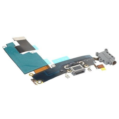 Banda Flex iPhone 6 Plus Cu Conector Incarcare Microfon si Jack Audio Gri