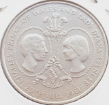 1989 Tristan da Cuhna 25 pence 1981 Elizabeth II (Royal Wedding) km 4, Africa