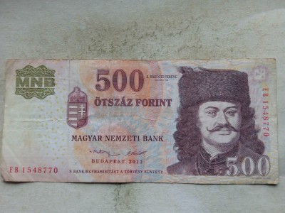 UNGARIA-500 FORINT 2013 foto