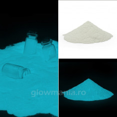 Pigment fosforescent aqua (turquoise) foto