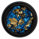 Cumpara ieftin Foita Unghii LUXORISE - Unique Blue &amp; Gold #04, LUXORISE Nail Art