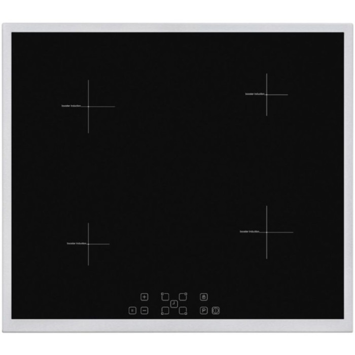Plită cu inducție &icirc;ncorporată HOMEFORT HFBI64T2B, cadru metalic, 7400 W, senzor tactil, blocare pentru copii,
