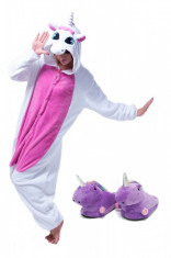 PJM126-25 Set pijama kigurumi + papuci de casa foto