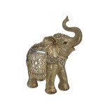 Elefant decor din rasina Antique Gold 19 cm x 24 cm, Inart