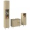vidaXL Set mobilier de baie, 3 piese, stejar sonoma, lemn prelucrat 3307677