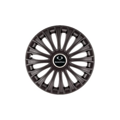 Set 4 Capace Roti 15 inchi (R15) Dino Negru, Compatibile cu SsangYong foto