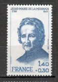 Franta.1980 200 ani nastere J.M. de la Mennais-preot catolic XF.476, Nestampilat