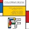 Coloring Book - Alphabet Mondrian Style: Letters: F G H I J
