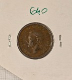 640 Canada 1 Cent - George VI with ET IND:IMP: 1947 km#32