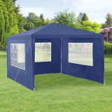 Pavilion gradina AAGP-9602 albastru inchis 400 x 300 x 255 cm [casa.pro] HausGarden Leisure