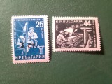 Serie 1 valoare Bulgaria 1954 Ziua Minerului si Timbru 1962 Plan cincinal , supratipar 3st/25st