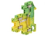 Conector de Șine 4 Borne Galben-Verde 0.14-4mm&sup2;