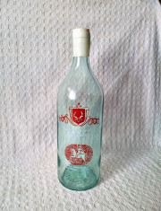 Sticla veche de vin pentru ONT Carpati Brasov, sticla veche din comunism foto
