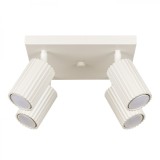 Lampă De Tavan Karbon Bej Aluminiu Cu 4 Becuri Tub Minimalistă De Interior.
