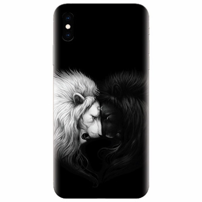 Husa silicon pentru Apple Iphone XS, Lions foto