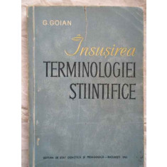 Insusirea Terminologiei Stiintifice - G.goian ,271202