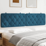 Perna tablie de pat, albastru, 200 cm, catifea GartenMobel Dekor, vidaXL