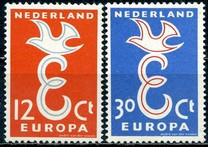 Olanda 1958 - Europa-cept 2v,,neuzat,perfecta stare(z) foto